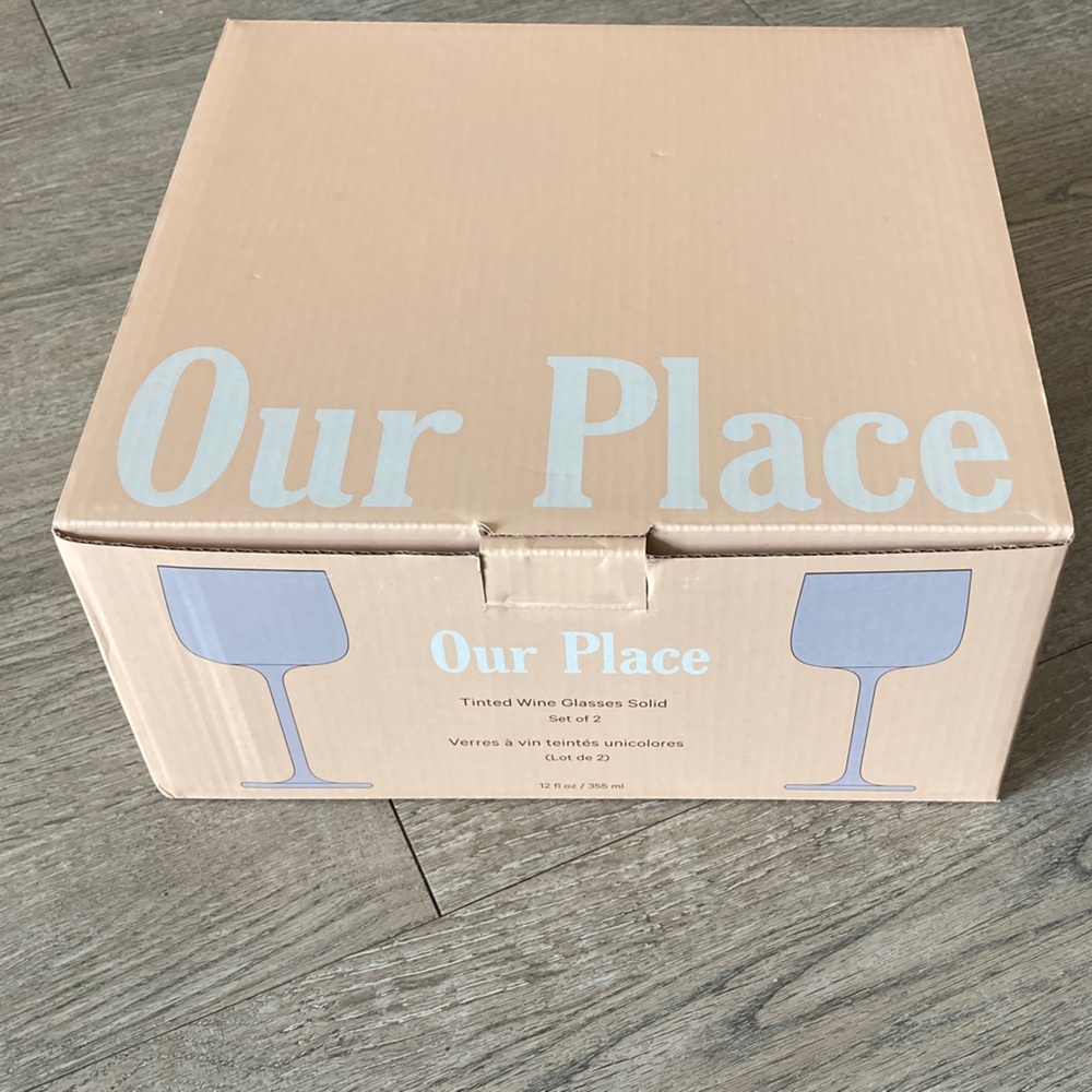 Our Place Wine Glasses Set - Tan Box